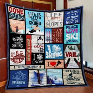 Ski Quilt Blanket Ver 2  Quilt